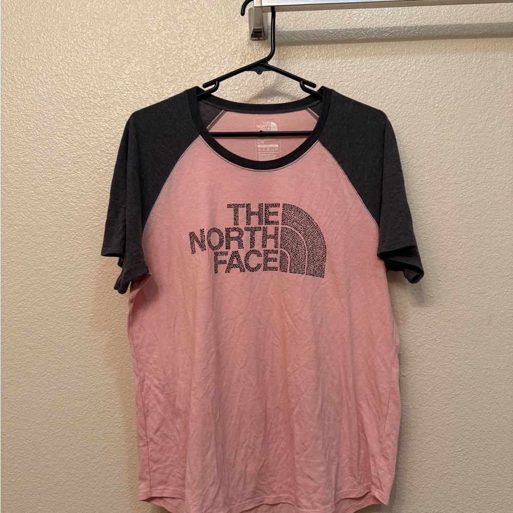 The North Face Pink and Gray Short Sleeve Tee
